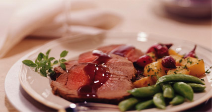 Essen im Utspann